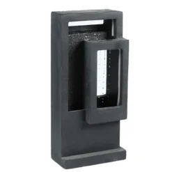 LuxenHome Gray Resin Column Outdoor Fountain With LED Light -Crosley Sales Store GUEST 526580a3 1992 4332 89e2 c1b089a6c940