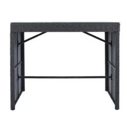 5pc Outdoor Rattan Bar Set With Stools & Cushions- Gray - WELLFOR -Crosley Sales Store GUEST 543dc9d8 7b2b 4411 b901 57717a90ba8e