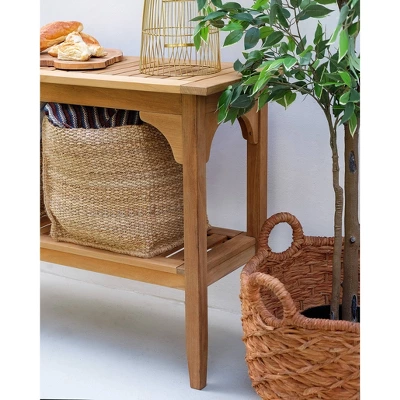 Caterina Teak Patio Buffet And Console Table - Cambridge Casual 2 Caterina Teak Patio Buffet And Console Table - Cambridge Casual - Image 2