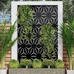NewTown Decorative Outdoor Privacy Screen Panels, Metal Laser Cut Privacy Screen Decorative Patio Metal Fence For Outdoor Indoor Decor-The Pop Home -Crosley Sales Store GUEST 553143cd 1f6b 4872 9a0b 2d0b6b64c007