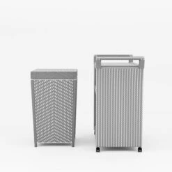 2pc Maksville Contemporary Outdoor Serving Cart & Trash Can - MiBasics -Crosley Sales Store GUEST 558773f6 bb84 4679 b292 02975466534e