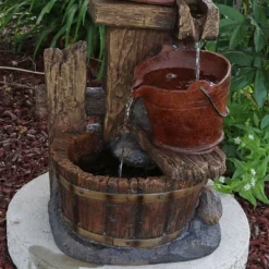 Sunnydaze Decor Sunnydaze 26"H Electric Polyresin Bluebird House And Buckets Outdoor Water Fountain -Crosley Sales Store GUEST 55e31bbc 2391 4d0d acd0 131448199596