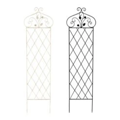 Garden Trellis For Climbing Plants - 63-Inch Decorative Lattice Metal Panel For Vines, Roses, Vegetables, Berries, And Flowers By Pure Garden (Black) -Crosley Sales Store GUEST 55f28b5c 5b41 4418 b5b8 3718ac3fc7ed