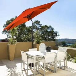 Costway 9FT Patio Umbrella Patio Market Steel Tilt W/ Crank Outdoor Yard Garden Orange -Crosley Sales Store GUEST 568399ae 9cc9 4afa 909c f6009cb86443