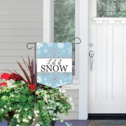 Big Dot Of Happiness Winter Wonderland - Outdoor Home Decorations - Double-Sided Snowflake Holiday Party Or Winter Wedding Garden Flag - 12 X 15.25 In -Crosley Sales Store GUEST 5869ef9e 3972 49a5 8296 79db1579bac8