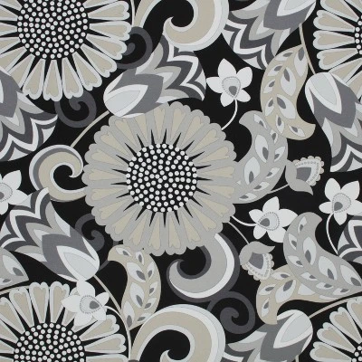 Outdoor/Indoor Sophia Black Wrought Iron Seat Cushion Set Of 2 - Pillow Perfect 1 Outdoor/Indoor Sophia Black Wrought Iron Seat Cushion Set Of 2 - Pillow Perfect