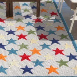 Whimsical Stars Modern Indoor Outdoor Area Rug By Blue Nile Mills -Crosley Sales Store GUEST 5b51f767 0147 4a65 8ea5 807bd15a8e4b
