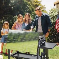 Flybold 28" Griddle Cover With Waterproof Aluminum Diamond Plate And Stainless Steel Handle For Outdoor BBQ Hood Blackstone Griddle Accessories -Crosley Sales Store GUEST 5e2eebee 184a 43e8 9654 d8dd5fdb7227