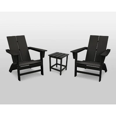 St. Croix 3pc Contemporary Adirondack Set - POLYWOOD 3 St. Croix 3pc Contemporary Adirondack Set - POLYWOOD - Image 3