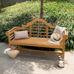 Lutyens 5ft Teak Bench - Natural - Cambridge Casual -Crosley Sales Store GUEST 622ec154 487b 4610 9e8d 3cc605a6946c