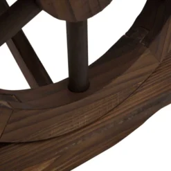 Outsunny 2-Person Garden Bench Outdoor Wagon Wheel Porch Bench For Backyard, Patio, Garden -Crosley Sales Store GUEST 62ff69c0 e033 4a66 834d 0c0ce4fc9b6c