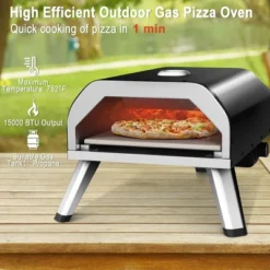 Costway Outdoor Gas Pizza Oven Portable Propane Pizza Stove With Oven Cover Pizza Stone -Crosley Sales Store GUEST 63bf9501 34aa 4126 91db e687c5126d74