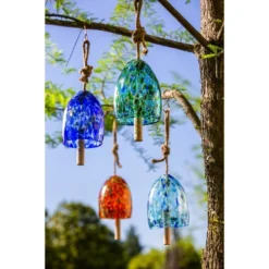 Evergreen Art Glass Speckle Turquoise Bell Chime -Crosley Sales Store GUEST 63d762aa 3e5a 4e37 82fc 4f2a6c043b54