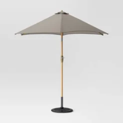 9'x9' Market Patio Umbrella - Light Wood Pole - Threshold™ -Crosley Sales Store GUEST 63fceac0 63ea 47a8 9bbc 8fa650bebfc2