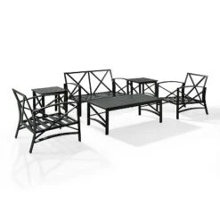 6pc Kaplan Outdoor Seating Set Oatmeal - Crosley -Crosley Sales Store GUEST 6475d9aa 9eb9 4f0b ac08 da28fe4eacef