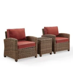 Bradenton 3pc Outdoor Wicker Seating Set With Two Chairs & Side Table Sangria - Crosley 10 Bradenton 3pc Outdoor Wicker Seating Set With Two Chairs & Side Table Sangria - Crosley -Crosley Sales Store GUEST 65ff2682 6765 4df8 aa3e d10088891539
