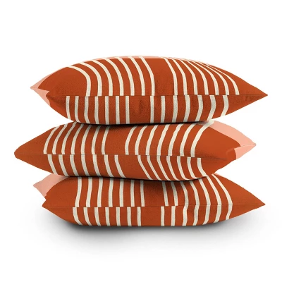 Grace Terracotta Pastel Outdoor Throw Pillow Orange - Deny Designs 2 Grace Terracotta Pastel Outdoor Throw Pillow Orange - Deny Designs - Image 2
