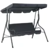Aoodor 3 Seater Patio Porch Swing With Canopy