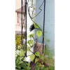 46" Tall Iron Downspout Decorative Garden Trellis Black Powder Coat Finish - Achla Designs