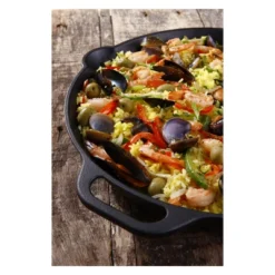 Victoria Cast Iron Paella Skillet 13" Black -Crosley Sales Store GUEST 6cab4206 b39b 4aba 8e6d 99a287771b23