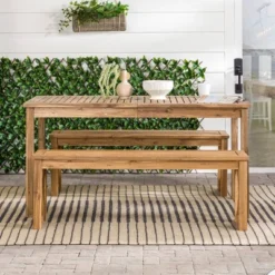 3pc Acacia Wood X Design Outdoor Patio Dining Set - Brown - Saracina Home 14 3pc Acacia Wood X Design Outdoor Patio Dining Set - Brown - Saracina Home -Crosley Sales Store GUEST 6d770303 bf3b 4b8f af2d 632862928d22