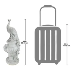 Design Toscano Staverden Castle Peacock On An Urn Garden Statue -Crosley Sales Store GUEST 6ddc1e44 8949 460c 9aac 9ed1a1527651