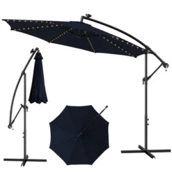 Costway 10FT Patio Solar-Lighted 112 LED Cantilever Offset Umbrella Crank Tilt Outdoor -Crosley Sales Store GUEST 6e64973e 63e3 4f79 a571 0d0aabf046cd