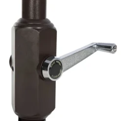 9.8' X 6.6' Rectangular Venice Crank Umbrella Navy/White - Safavieh -Crosley Sales Store GUEST 70957e8d c85f 478e bb5d a3b8588df385