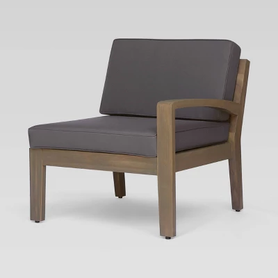 Grenada 5pc Acacia Sectional Sofa Set - Gray/Dark Gray - Christopher Knight Home 5 Grenada 5pc Acacia Sectional Sofa Set - Gray/Dark Gray - Christopher Knight Home - Image 5