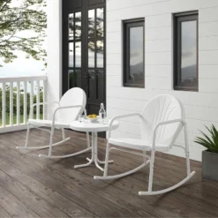 Griffith 3pc Outdoor Rocking Chair Set - White - Crosley 12 Griffith 3pc Outdoor Rocking Chair Set - White - Crosley -Crosley Sales Store GUEST 7238aed0 3fb7 4d53 ba2a 543c9f2d81a8