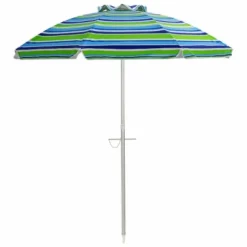 6.5' X 6.5' Portable Sunshade Beach Umbrellas With Tilt Aluminum Pole And Carrying Bag - Wellfor -Crosley Sales Store GUEST 74612eac 827f 4658 8116 74142bb9ff11