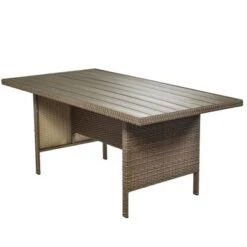 4pc Outdoor Wicker Conversation Set With Cushions - Beige - GODEER -Crosley Sales Store GUEST 747e9b75 fe1e 4f9d aa5d 05c99fb281c9