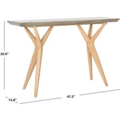 Ragna Concrete Console - Dark Grey - Safavieh -Crosley Sales Store GUEST 7532dd05 f59d 44e4 b5bc be7cba799386