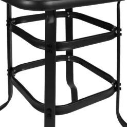 Flash Furniture Barker 27.5" Square Black Tempered Glass Bar Height Metal Patio Bar Table -Crosley Sales Store GUEST 7554eabd c258 4578 a56b f0b8557bb1fc