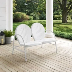 Griffith Outdoor Loveseat - White - Crosley -Crosley Sales Store GUEST 75df8d12 3936 460e b5a9 4011a9eb0459