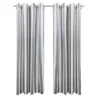 Commonwealth Seascapes Stripes Light Filtering Satiny Look Provide Privacy Grommet Outdoor Panel Pair Alloy Grey