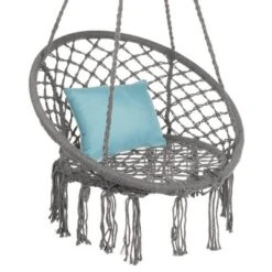 Best Choice Products Handwoven Cotton Macramé Hammock Hanging Chair Swing For Indoor & Outdoor Use W/ Backrest 17 Best Choice Products Handwoven Cotton Macramé Hammock Hanging Chair Swing For Indoor & Outdoor Use W/ Backrest -Crosley Sales Store GUEST 76adb059 e240 4799 b221 cf0d6a6f211a