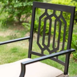 7pc Patio Dining Set With Rectangle Table With 2.6" Umbrella Hole & Padded Swivel Arm Chairs - Captiva Design -Crosley Sales Store GUEST 7854f8e2 a7f4 4789 a420 7afc45611b37