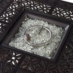 Oakland Living 5pc Deep Seating Swivel Aluminum Outdoor Patio Fire Pit Dining Set With Fire Table With Diamond Pattern Copper -Crosley Sales Store GUEST 7b5f82ad 7461 4bb6 9002 d13f4aae47ee