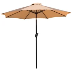 Merrick Lane 9' Round UV Resistant Outdoor Patio Umbrella With Height Lever And 33° Push Button Tilt -Crosley Sales Store GUEST 7bd5006e 69c3 4b71 b2ba b992cb4544b2