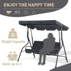 Aoodor 3 Seater Patio Porch Swing With Canopy -Crosley Sales Store GUEST 7c5cd9b3 7773 4764 9749 8405f895ba27