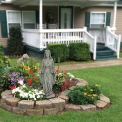 LuxenHome 30.5" H Virgin Mary Indoor Outdoor Statue Garden Statues, Gray Or Ivory 17 LuxenHome 30.5" H Virgin Mary Indoor Outdoor Statue Garden Statues, Gray Or Ivory -Crosley Sales Store GUEST 7c924c79 fe86 4ab8 b507 daec82feb8eb