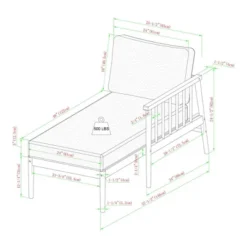Saracina Home 4pc Modern Boho Eucalyptus Spindle Outdoor Sectional Set -Crosley Sales Store GUEST 7cb4746b ff48 4e8b a789 30747e99823b