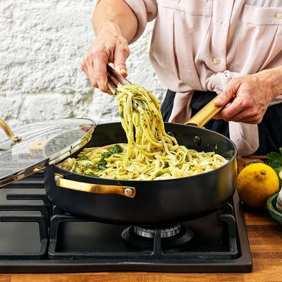 GreenPan Reserve 4.5qt Covered Saute Pan With Helper Handles Black 2 GreenPan Reserve 4.5qt Covered Saute Pan With Helper Handles Black - Image 2