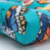 Butterfly Garden 2pc Outdoor/Indoor Deluxe Tufted Chair Pads Turquoise - Pillow Perfect
