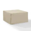 Outdoor Square Table & Ottoman Furniture Cover - Tan - Crosley