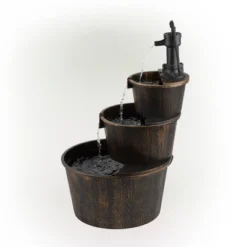 40" Three Tier Pump And Barrels Fountain Brown - Alpine Corporation 8 40" Three Tier Pump And Barrels Fountain Brown - Alpine Corporation -Crosley Sales Store GUEST 811b97f3 0676 4719 b25e c95ce2c26ddd