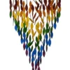 Home & Garden Premiere Rainbow Chime - One Windchime 35.0 Inches - Waterfall Driftwood - Geblueg604 - Glass - Multicolored