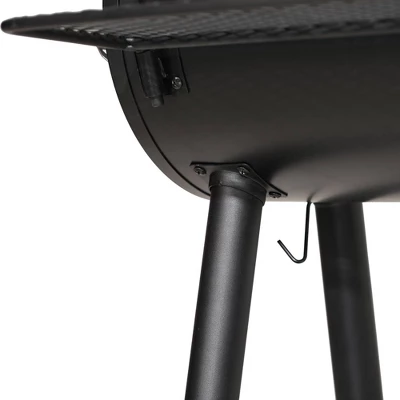 Captiva Designs E02GR006 Offset Charcoal Smoker - Black 8 Captiva Designs E02GR006 Offset Charcoal Smoker - Black - Image 8
