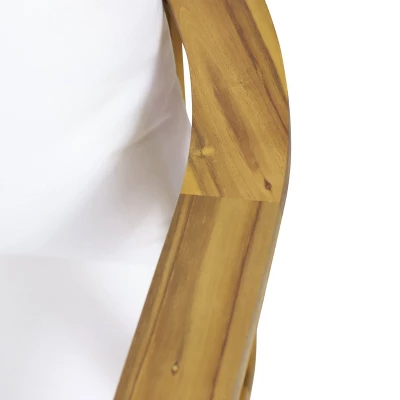 Solano 4pc Outdoor Wooden Chat Set With Rectangular Coffee Table - White/Teak - Christopher Knight Home 12 Solano 4pc Outdoor Wooden Chat Set With Rectangular Coffee Table - White/Teak - Christopher Knight Home - Image 12